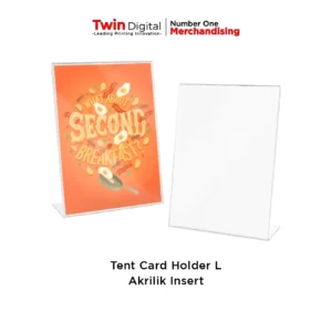 Tent Card Acrylic Holder Insert Model L - Twin Digital