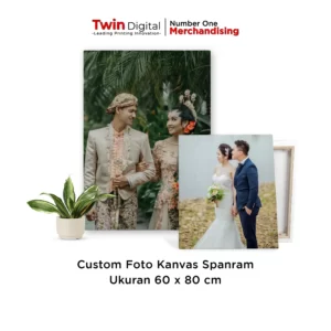 Foto Kanvas Wedding Ukuran 60x80 Harga Murah - Twin Digital