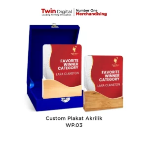 Custom Plakat Akrilik / Plakat Kayu / Plakat Premium